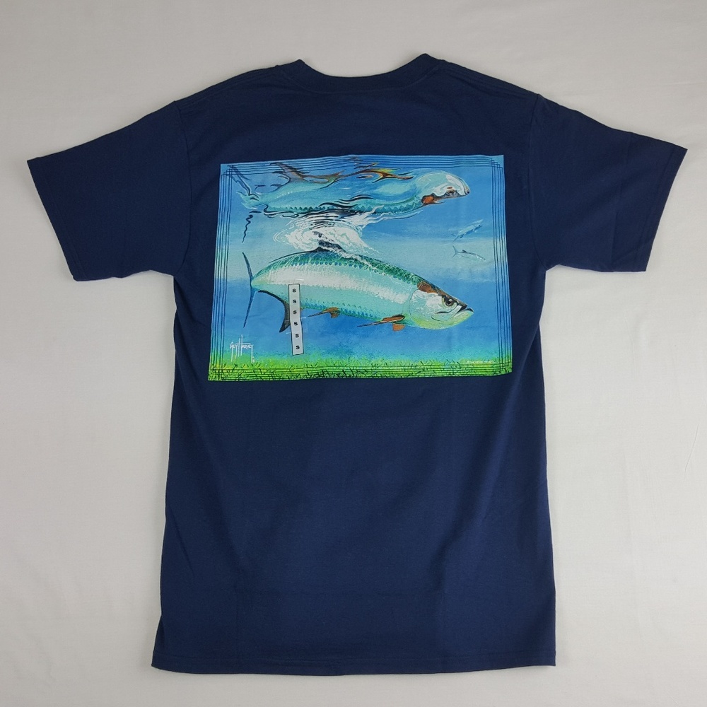 Guy Harvey by Aftco Mens T-Shirt Size S Blue DK29